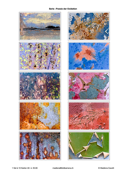Kunstkarten: Poesie der Oxidation