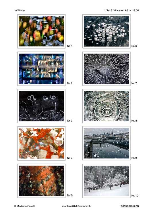 Kunstkarten: Im Winter