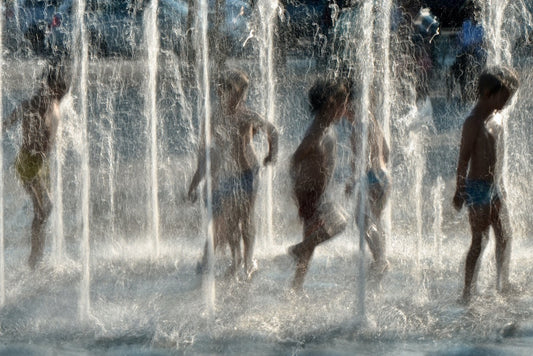 Wasserspiel in Zürich